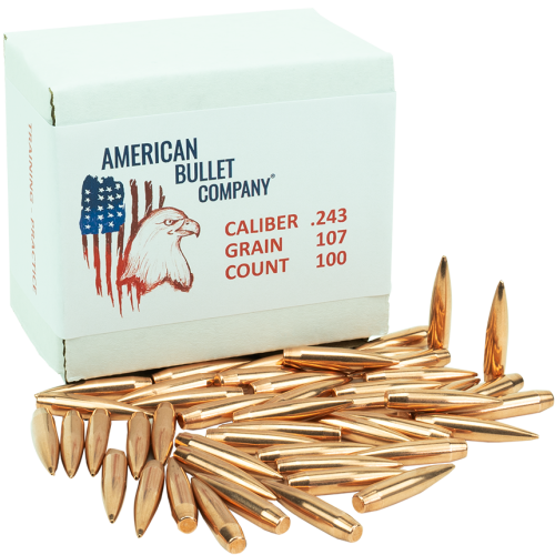 American Bullet Co. Practice Bullets .243 107 Gr HPBT