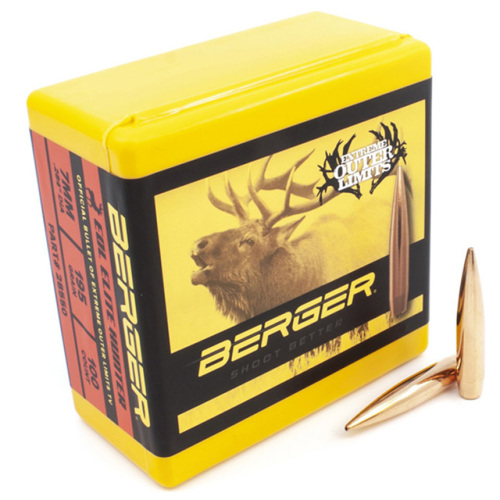 Berger 7mm 195 Gr EOL Elite Hunter Bullets (500 Ct)
