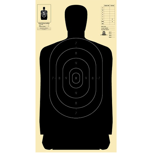Silhouette Targets - Police Pistol 25 Yd Reduced From 50 Yd