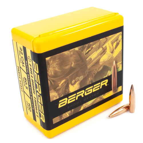 Berger 22 Cal 80.5 Gr Match FB Target Bullets (100 Ct)