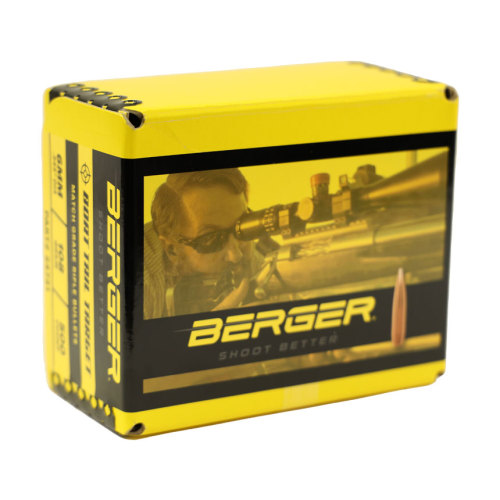 Berger 6mm 108 gr BT Target Rifle Bullets (500 Ct)