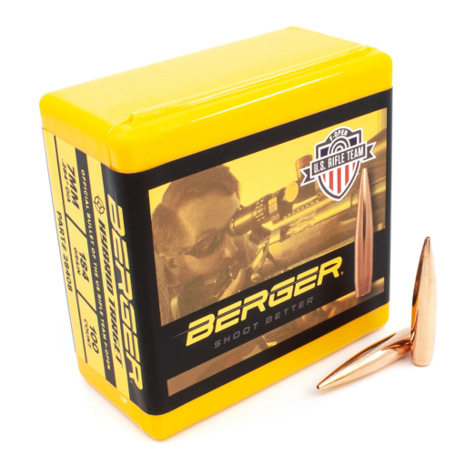 Berger 7mm 184 Gr F-Open Hybrid Target Bullets (100 Ct)