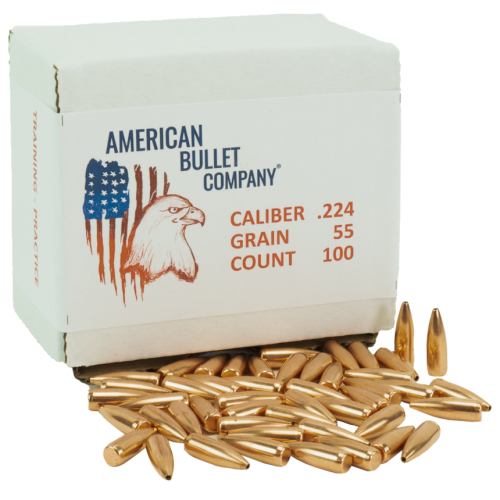 American Bullet Co. Practice Bullets .224 55 Gr HPBT