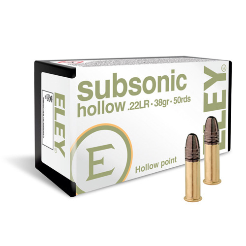Eley Subsonic HP .22 LR Ammunition