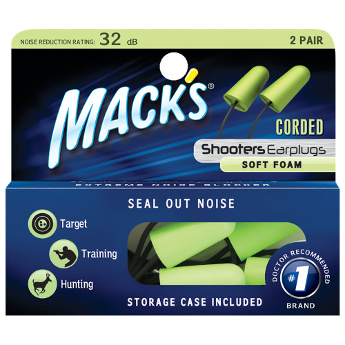 Mack's Shooters Corded Earplugs