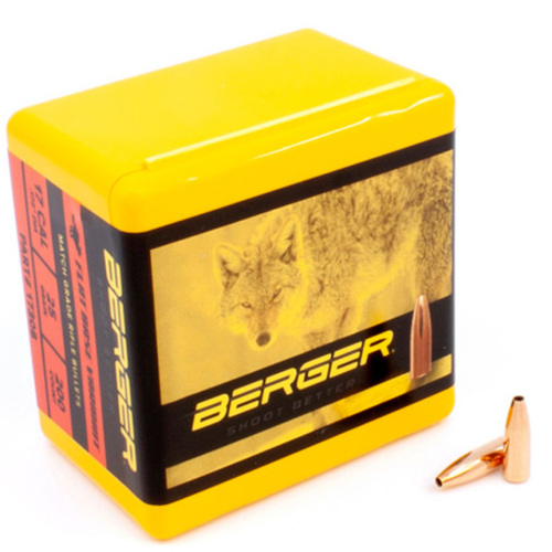Berger 17 Cal 25 Gr FB Varmint Bullets (200 Ct)