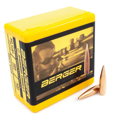 Berger 30 Cal 185 Gr Hybrid Target Bullets (100 Ct)
