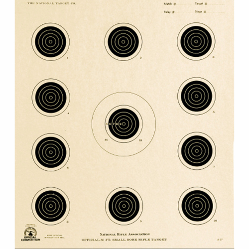 50ft Rifle Conventional A-17 Smallbore Target