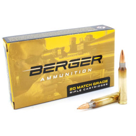 Berger .223 73 Gr Boat Tail Target Ammunition (20 ct)