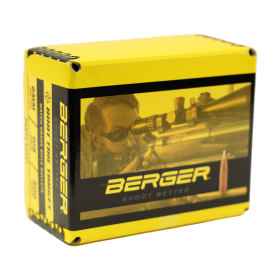 Berger 6mm 108 gr BT Target Rifle Bullets 500 Ct Front 