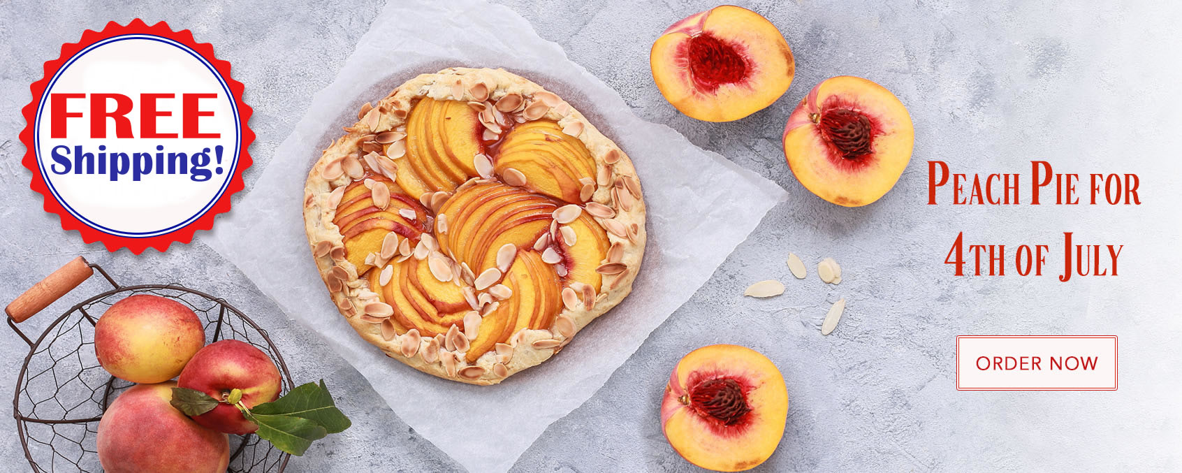 Peach Pie on 4th of July.  They ship for FREE!