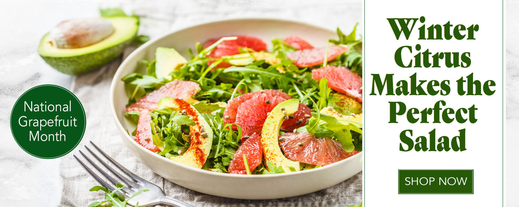 Winter Citrus makes for the Perfect Salad.  National Grapefruit Month