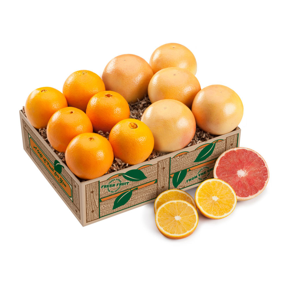 Navel Oranges and Grapefruit - One Tray