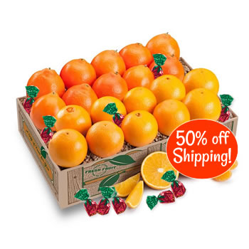 Product Image of Half Off Shipping!  Honeybell & Navel Sweeties with Strawberry Candies