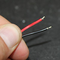 Use straight soldered wires