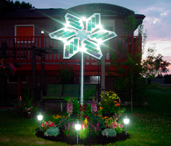 Outdoor Solar Flower using G4 LED Bulbs