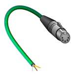 DMX Signal Cable, XLR5 Female to Bare Wires - 36"