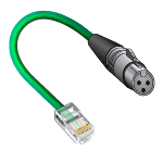 DMX Signal Cable, RJ45 to XLR3 Female - 36"