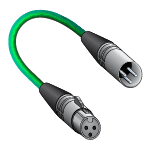 DMX Signal Cable, XLR3 Male to XLR3 Female - 36"