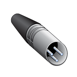 XLR3 DMX512 Signal terminator cable