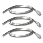 (3) Waterproof Strip Light Jack Connectors with 24" Lead Wire