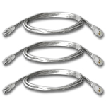 (3) Waterproof Strip Light Jack to Plug Connectors with 24" Wire