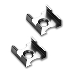 (2) Extrusion Mounting Clip for 45 ALU and SILER Extrusions - Silver