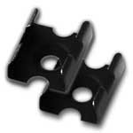 (2) Extrusion Mounting Clips for Most KL1 Profiles - Black