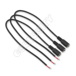 5.5mm X 2.1mm Male barrel connector with lead