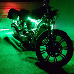 50/50 Waterproof LED Strip Lights make this Custom Motorcycle Glow