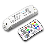 Mini Pro RGBW RF Remote & Receiver Kit, 5-24VDC 5A/CH