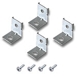 (4) Mean Well Mounting Brackets with Screws for 200W & 350W PS