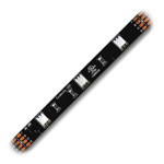 Ribbon Star, RGB 90 Black PCB LED Strip Light - UL 12VDC - 118" (3m) Roll