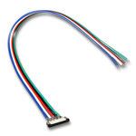 (4) Ribbon to Wire Connector 5 wire RGB + White