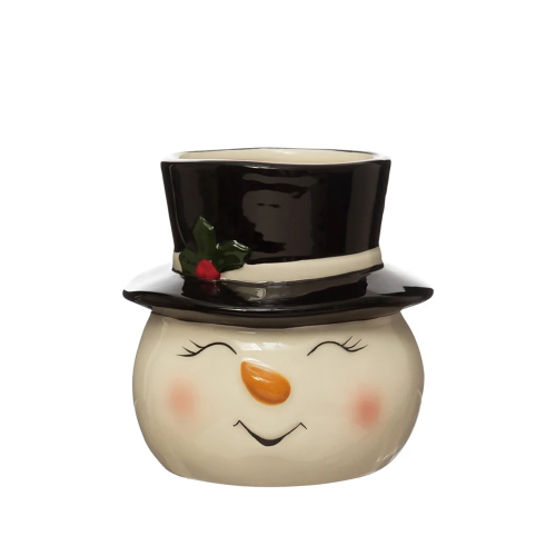 Smiling Snowman Container