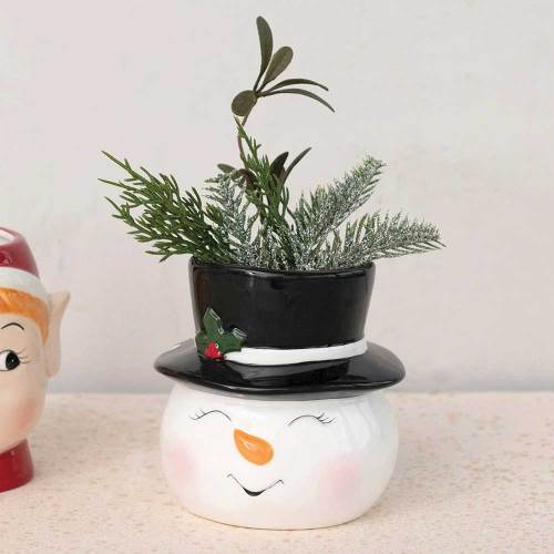 Smiling Snowman Container