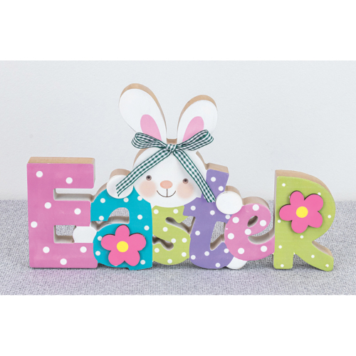 NA - Polka-Dot Easter Bunny Decoration