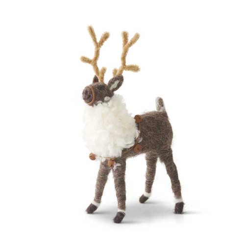 SALE!  Wool Reindeer with Bells