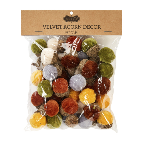 Tiny Velvet Acorn Set