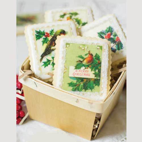 Holiday Botanical Stamps Wafer Paper