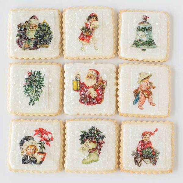 SOS!  Joyful Christmas Miniatures Wafer Paper