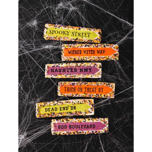 SALE!  Halloween Street Signs Edible Wafer Paper