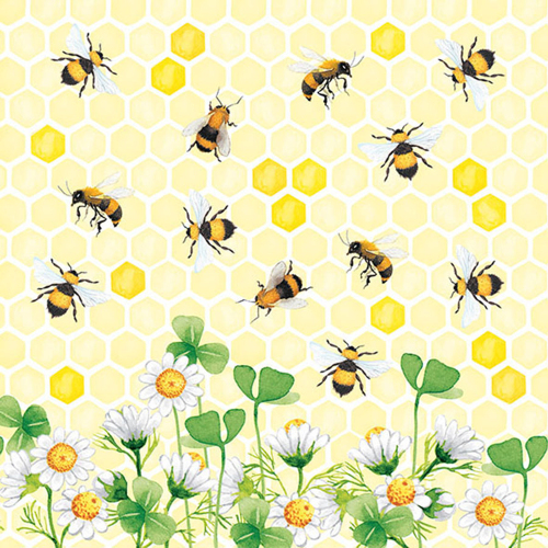 Bees Joy Lunch Napkins