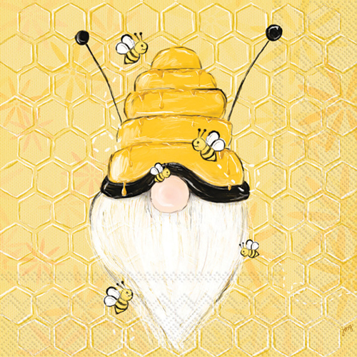 SALE!  Bee Gnome Lunch Napkins