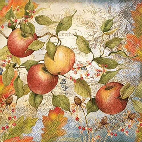 SALE!  Fall Apples Lunch Napkins