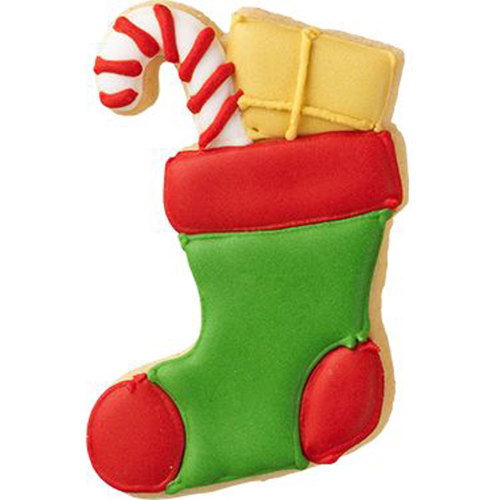 Detailed Christmas Stocking Cookie Cutter