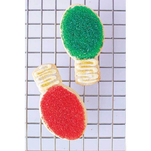 SOS!  Red Holiday Lightbulb Cookie Cutter
