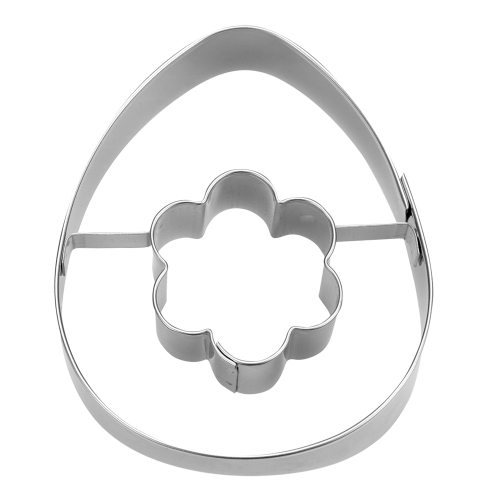 Egg with Flower Cut-out Cookie Cutter
