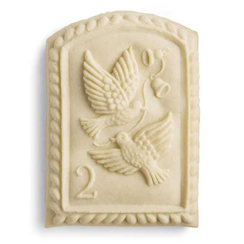 2nd Day of Christmas Turtle Doves Cookie Mold