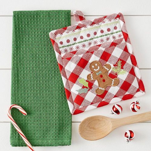 SALE!  Gingerbread Man Potholder Gift Set